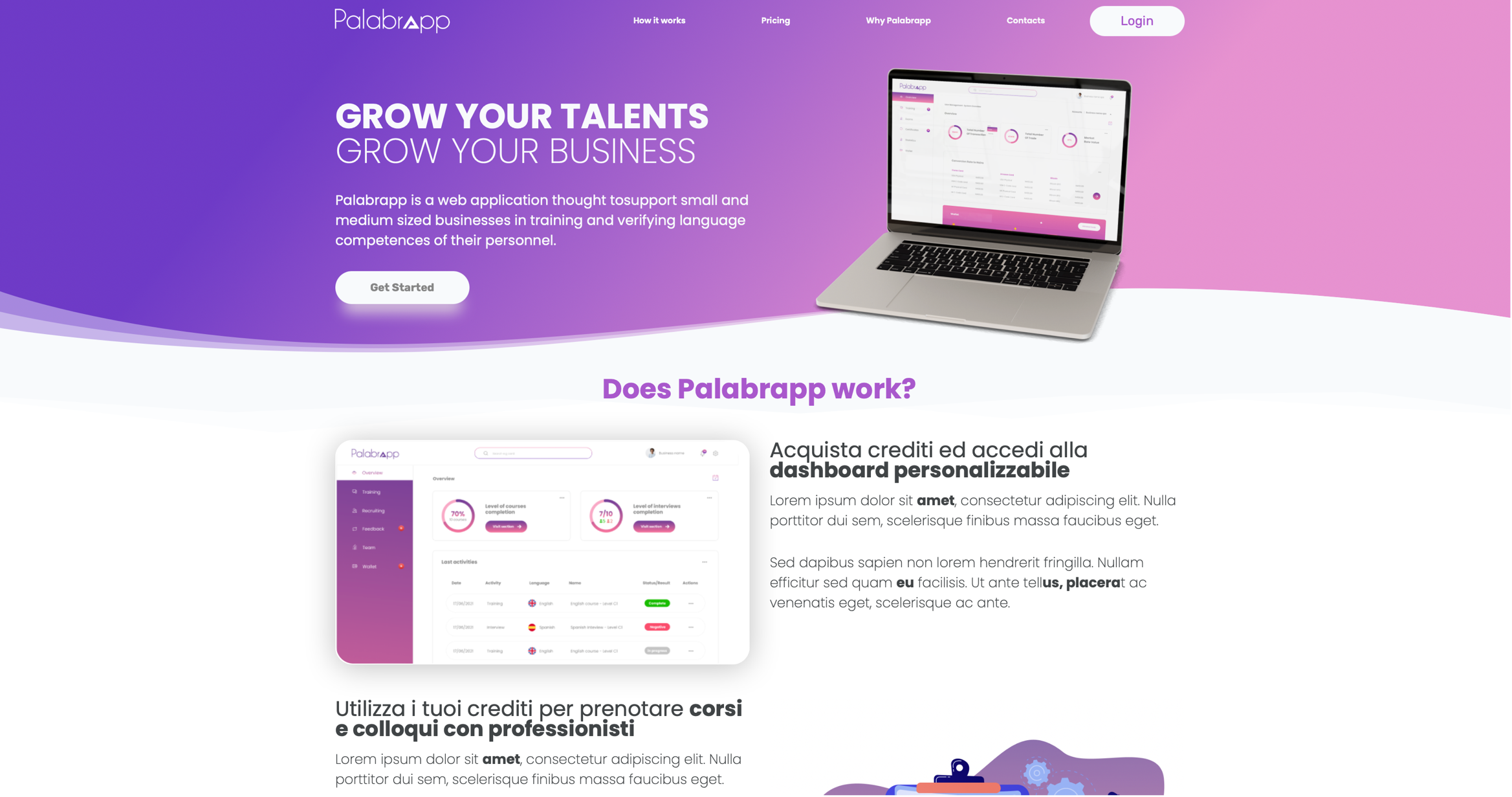 Palabrapp - Landing page